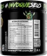 FTW Pré-Treino Diabo Verde em Pó com Cafeína, Aminoácidos Beta‑Alanina e Arginina para Treinos e Atividades Físicas - Pote 300 g (Arco-Íris) - Imagem 2