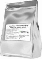 Mais Nutrition Creatina Monohidratada Vegan 1Kg Embalagem Refil Wvegan Vegano